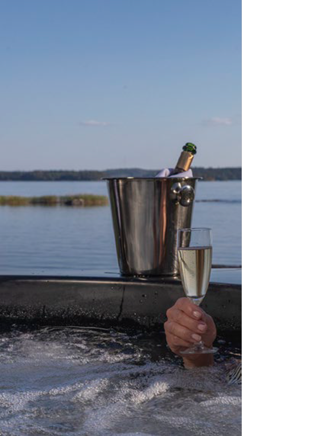 Refresh yourself in the pure waters of Lake Saimaa