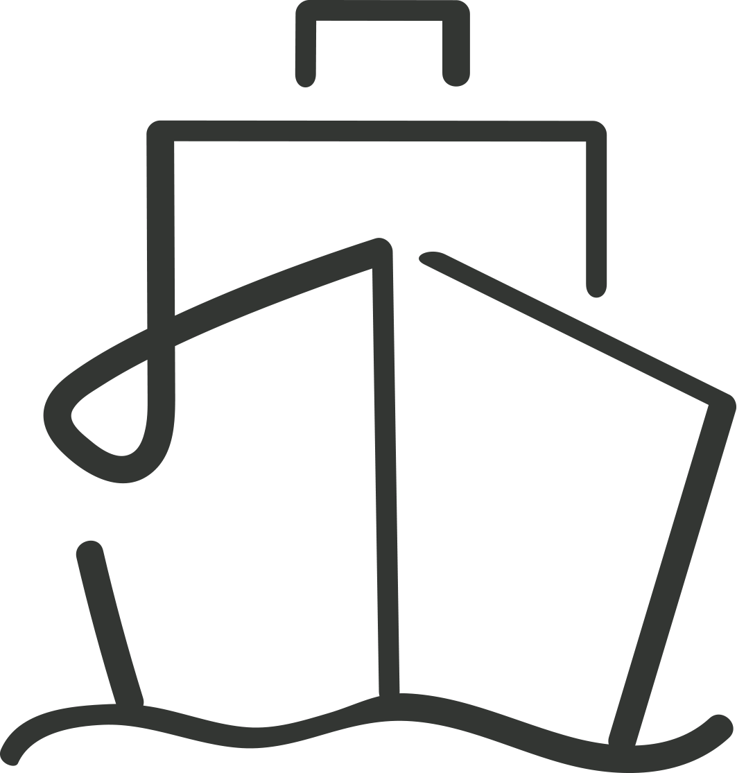 By boat to a private pier